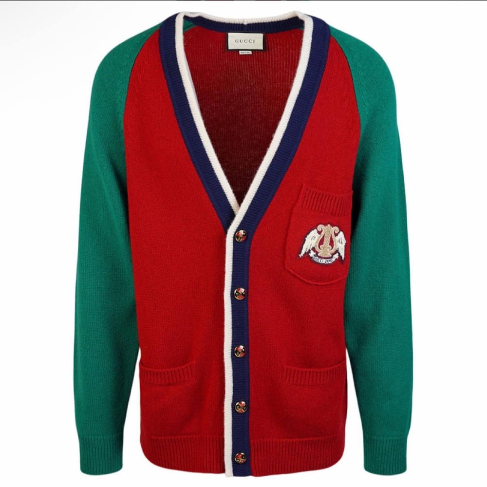 Gucci Patch Cardigan 'Multicolor Size M